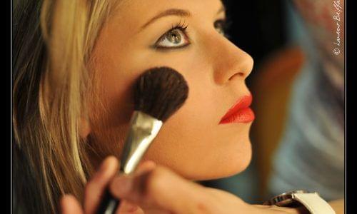 Photo de maquillage en situation réelle